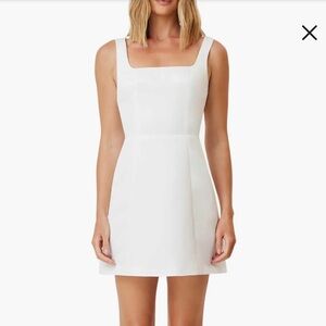 navy blue dress for baby girl Elliatt Women's Octavia Bow Back Mini Dress - White - Size S main image 1